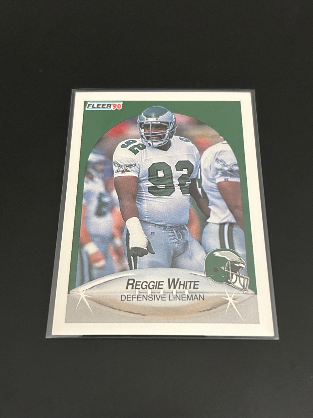 Fleer 90 Reggie White Football Trading Card - Philadelphia Eagles